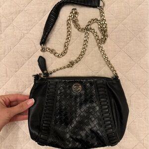 Vintage Bebe Leather Black Crossbody